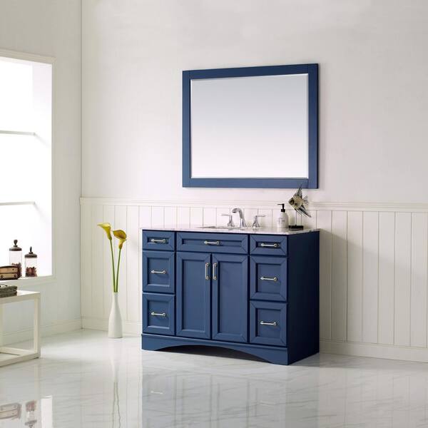 ROSWELL Naples 48 in. W x 22 in. D x 35.9 in. H Single Sink Bath