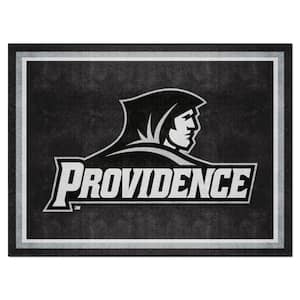 Providence College Friars Black 8 ft. x 10 ft. Plush Area Rug