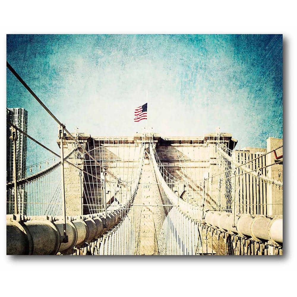 Brooklyn Bridge New York City Skyline Photography  16x20 canvas frame,  Brooklyn bridge new york, Gallery wrap canvas