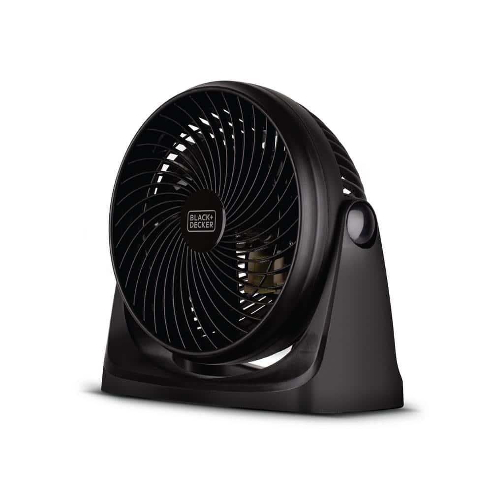 Black Matte Portable 7-Inch Desk Fan with Adjustable Tilt