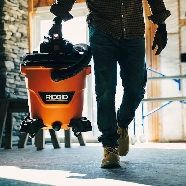 RIDGID - 12 Gal. 5.0 Peak HP NXT Shop Vacuum Wet Dry Vac with General Debris Filter, Locking Hose and Attachments HD1200