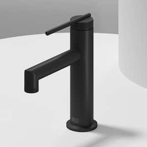 Sterling Single-Handle Single Hole Bathroom Faucet in Matte Black