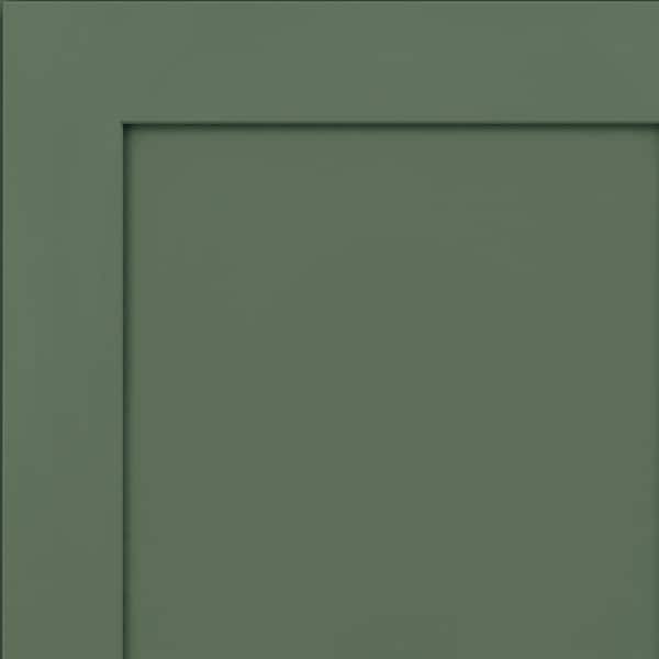 KraftMaid Thornton 7 5/16 in. W x 3/4 in. D x 7 5/16 in. H Quarter Cabinet Door Sample in Evergreen