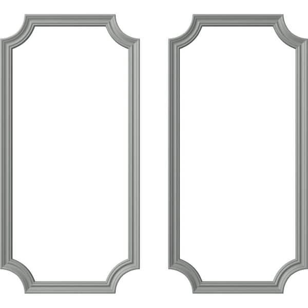 Ekena Millwork 24 in. W x 48 in. H Unfinished Polyurethane Panel Moulding Kit (Double Panel)