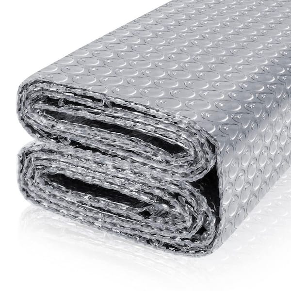 Laybus Reflective Bubble Insulation Sheet 23. 6in x 10ft, Aluminum