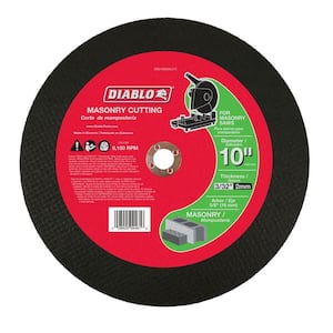 10 in. x 3/32 in. x 5/8 in. Masonry Cut-Off Disc