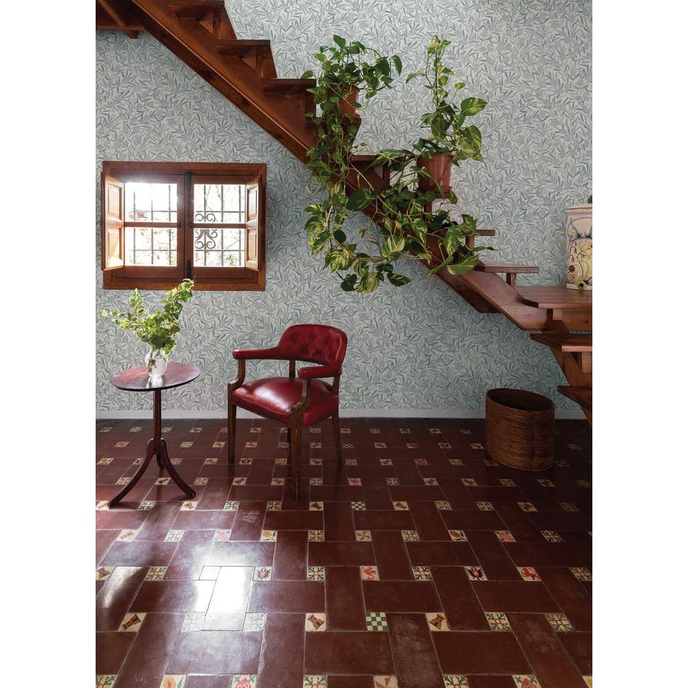 Zulma Soft Grey 3D Botanical Non-Woven Wallpaper