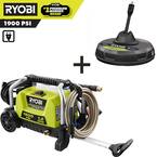 Ryobi ry1419mtvnm 1900 psi 1.2 gpm cold water wheeled electric pressure washer hotsell