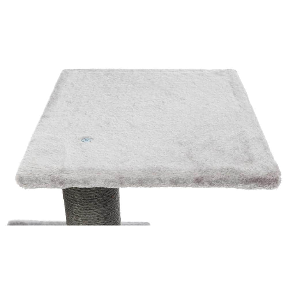 Gray 43" Sisal Cat Tree with Condo and Perches