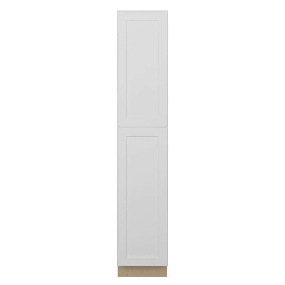 Norfolk Shaker 18 in. W x 96 in. H x 24 in. D in Painted White Plywood Asse