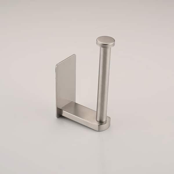 Wall-Mount Single Post Toilet Paper Holder in Vibrant Brushed Modern Brass