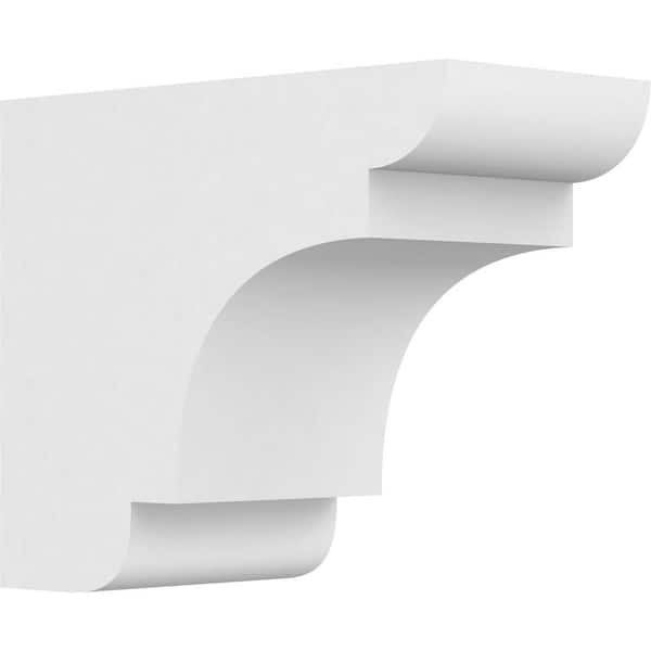 Ekena Millwork 6 in. x 10 in. x 12 in. Standard New Brighton Architectural Grade PVC Rafter Tail Brace