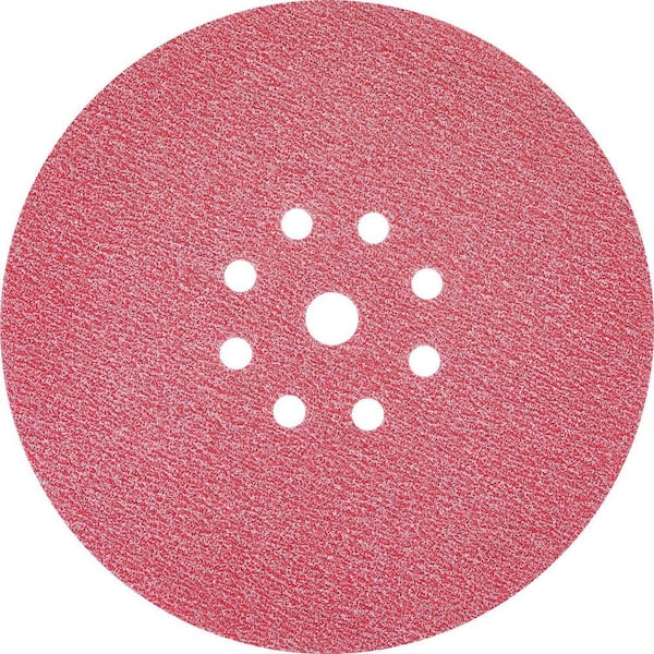 9 in. Round Abrasive Disc, Hook & Loop, 180-Grit (25-Pack)