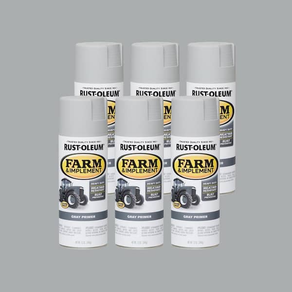 12 oz. Farm Equipment Gray Primer Spray (6-Pack)