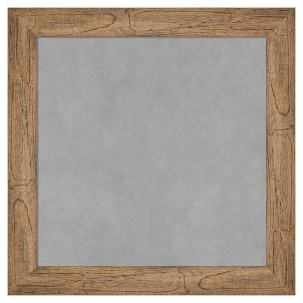 Amanti Art Owl Brown Narrow 20 in. x 20 in Framed Magnetic Board