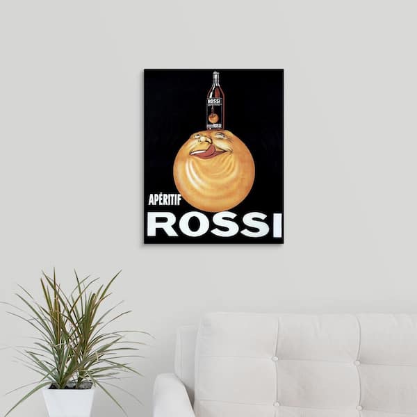 GreatBigCanvas "Rossi - Vintage Beverage Advertisement" by Vintage Apple Collection Canvas Wall Art