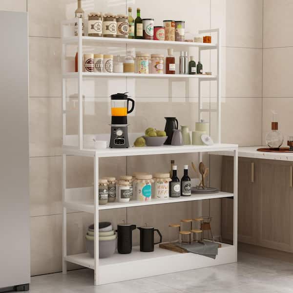 5 tier pantry cabinet baker racks with storage kitchen pantry