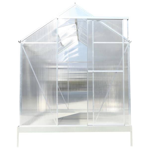 75.2 in. W x 123.2 in. D x 96.8 in. H Outdoor Walk-In Greenhouse
