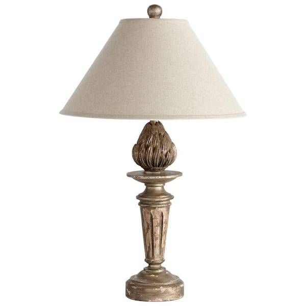 Filament Design Prospect 32 in. Silvered Grove Incandescent Table Lamp