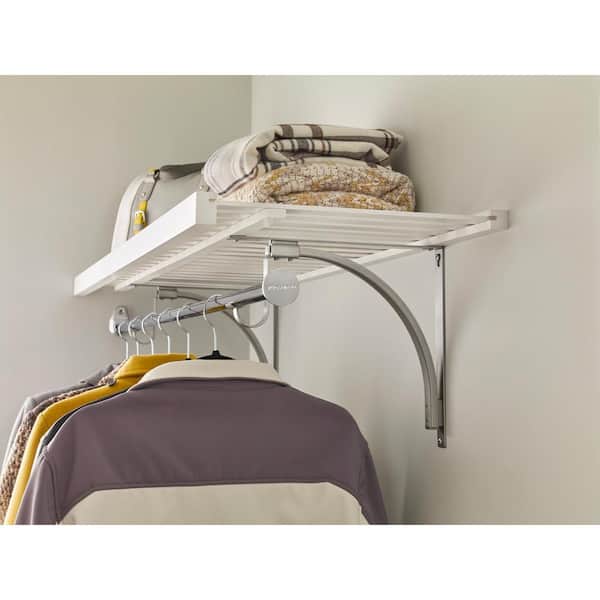 4Pcs Self Adhesive Shelf Bracket Shelves Divider Board Angle Brace for  Closet Cabinet Wardrobe Floating Shelves Support Holder