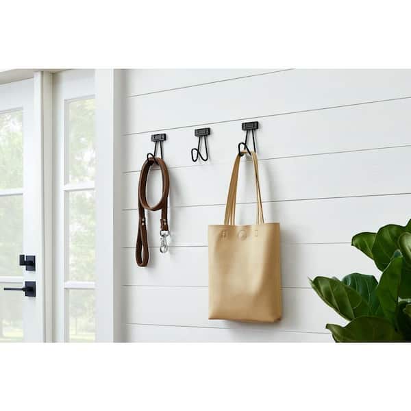 Home Decorators Collection 5-5/8 in. Cast Iron Wall Hook with Name Plate  (3-Pack) 64451 - The Home Depot