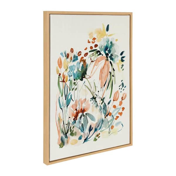 Kate and Laurel Sylvie "Awakening Peach" by Sara Berrenson Framed Art Print 23 in. x 33 in.