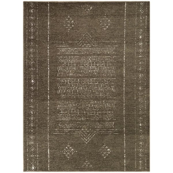 Nomad Brown 8 ft. x 10 ft. Moroccan Area Rug