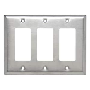Cooper ANTIMICROBIAL Stainless Rocker Decorator Wallplate Cover GFCI GFI 93401AM 32664700934
