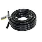 1/2 in. O.D. x 3/8 in. I.D. x 20 ft. Black Vinyl Tube