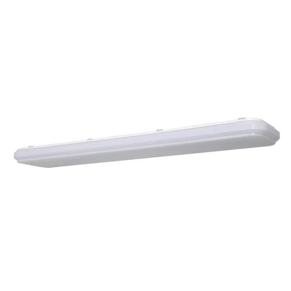 Honeywell 48 In Rectangular Ceiling Light Flush Mount White Selectable Led 4800 Lumens Dimmable Kt148d401100 The Home Depot - How To Install Honeywell Dimmable 4 Ceiling Wall Led Light