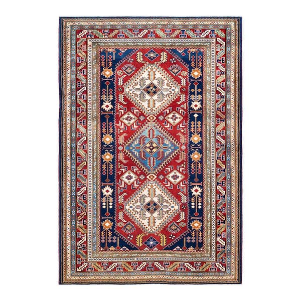 Solo Rugs Tribal One-of-a-Kind Bohemian Orange 4 ft. 10 in. x 7 ft. 2 in. Tribal Area Rug