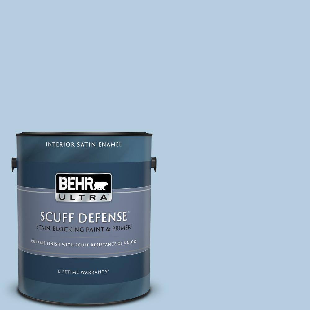 BEHR ULTRA 1 gal. PPU1414 Crystal Waters Extra Durable Satin Enamel