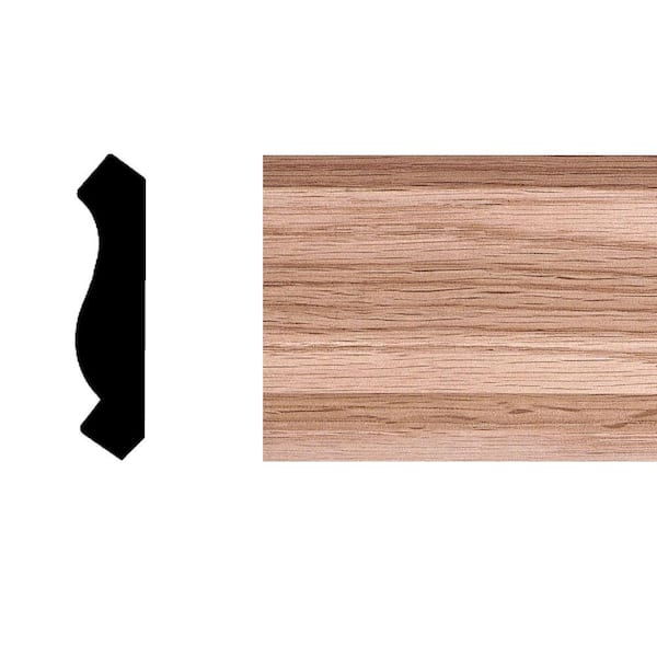 9577 - 3/4 in. x 3-1/4 in. x 8 ft. Oak Crown Moulding