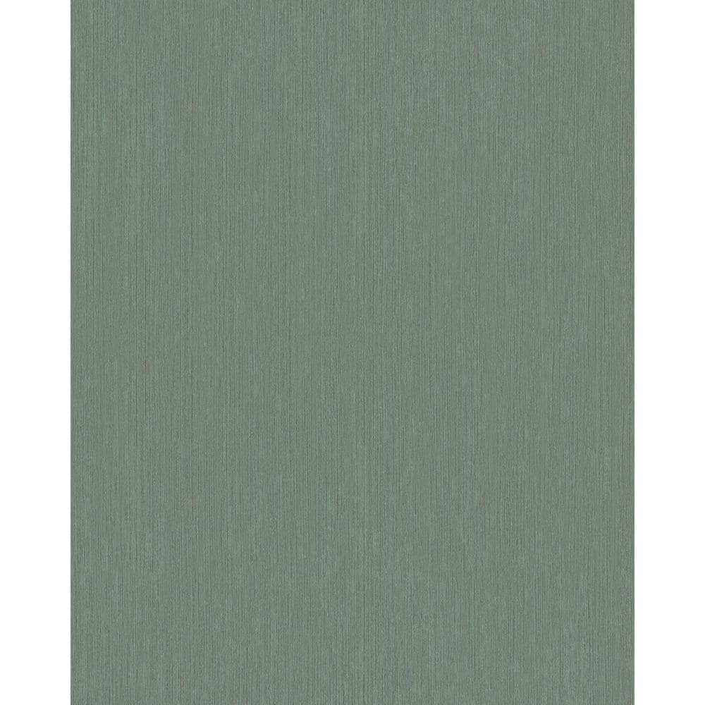 Silk Stripe Texture Green Matte Finish Vinyl on Non-Woven Non-Pasted Wallpa