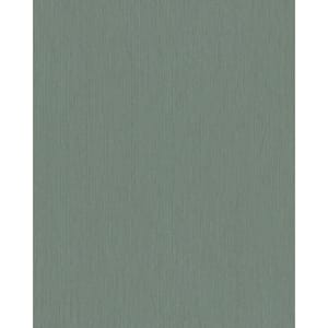 Silk Stripe Texture Green Matte Finish Vinyl on Non-Woven Non-Pasted Wallpaper Roll