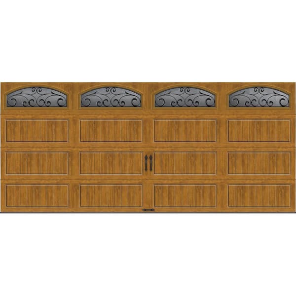 Clopay Gallery Collection 16 Ft X 7, Wooden Garage Door Panels Home Depot