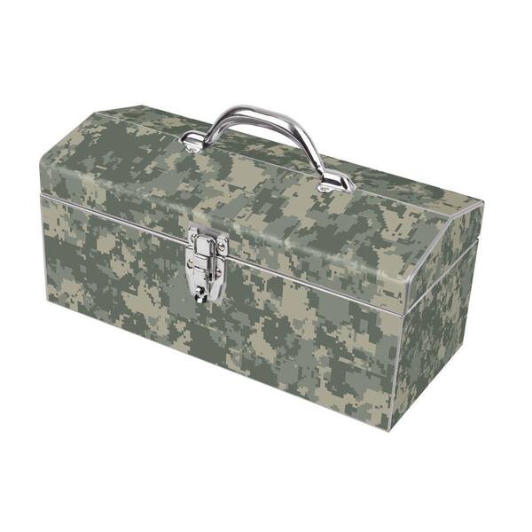 Sainty International 16 in. Digital Camo Art Tool Box, Green