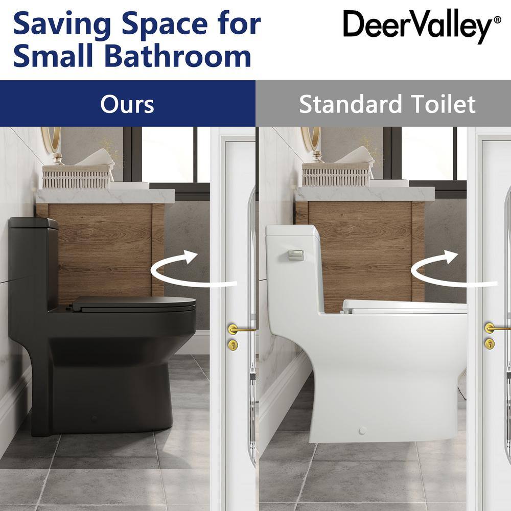 Matte Black Elongated Dual Flush High Efficiency Toilet