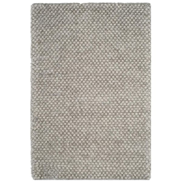 SAFAVIEH Saint Tropez Shag Silver 4 ft. x 6 ft. Solid Area Rug
