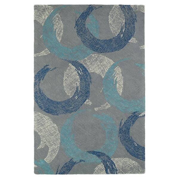 Kaleen Montage Grey 8 ft. x 10 ft. Area Rug