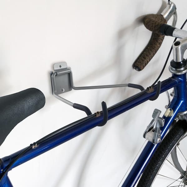 Bike Rack Wall Hooks, Wall Mount Flip-Up Bike Storage by Stalwart, Bicycle