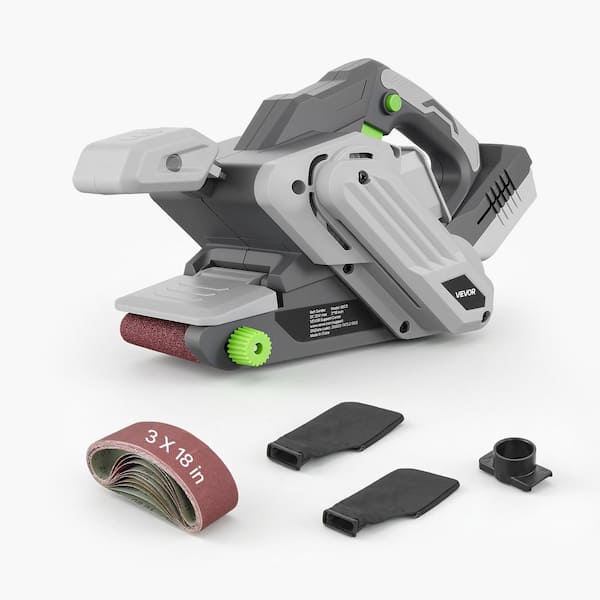 20 V Max Cordless Belt Sander, 3 in. x 18 in. Corded Belt Sander, 6 Variable Speeds Sanding Machine, 10 PCS Belts