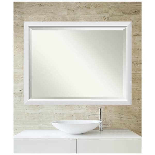 Amanti Art Blanco 44 In W X 34 H, 44 Inch Vanity Mirror