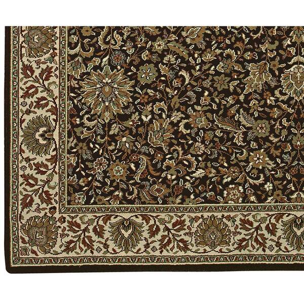 Alyssa Brown/Ivory 8 ft. x 8 ft. Square Oriental Abstract Area Rug