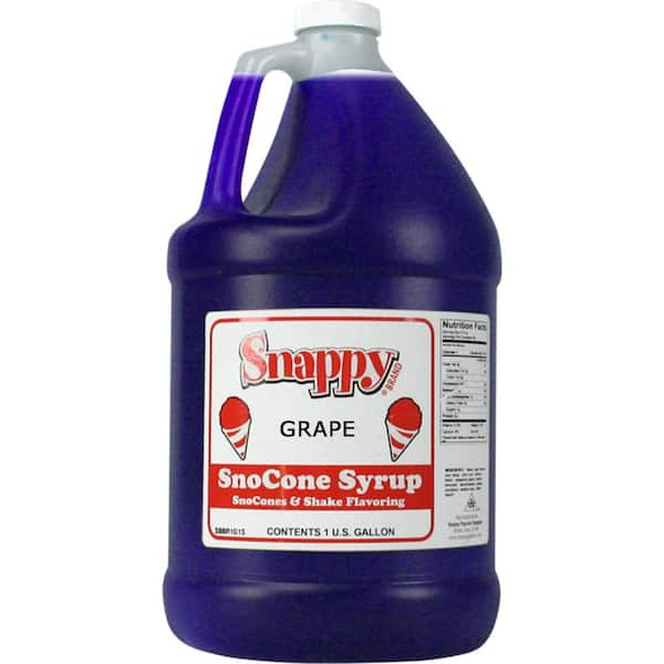 Snappy Snow Cone Syrup. 1 Gal. Grape
