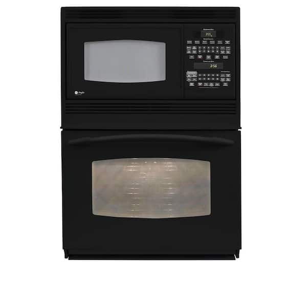 GE Profile 30 in. Electric Convection Wall Oven with Built-In Microwave in Black
