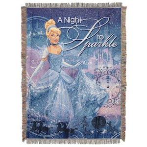 CINDERELLA-A NIGHT TO SPARKLE Woven Tapestry Throw Blanket
