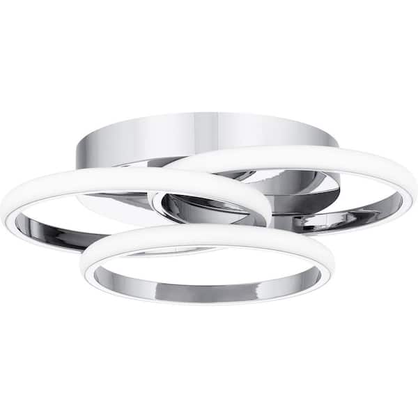 Quoizel Moonan 16 in. Polished Chrome Integrated LED Flush Mount