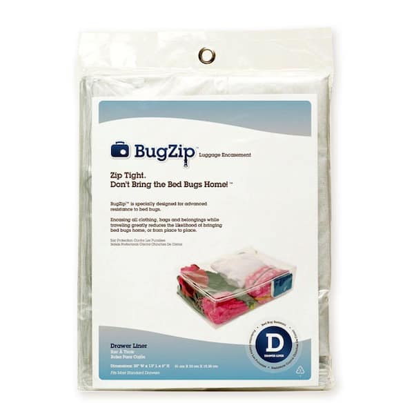 BugZip Bed Bug Resistant Drawer Lining and Clothing Encasement