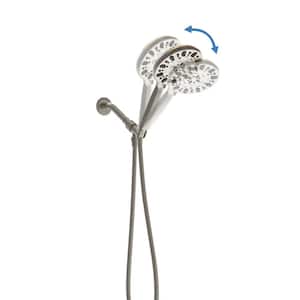 Single Handle 7-Spray Shower Faucet With1.8GPM 4.7 in. Adjustable Hand Shower Body Masage Shower Heads in Brushed Nickel